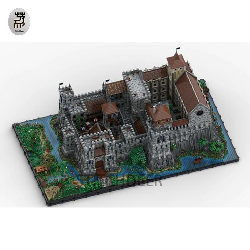 Master Difficulty 112744PCS MOC Classic Complete Medieval Castle Palace Modular Building Dimension Blocks Large Toy Display Gift