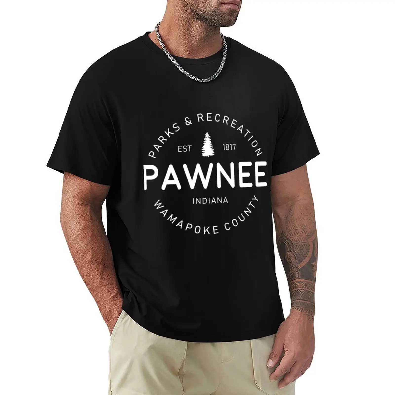 Pawnee T-Shirt t shirt men 100% cotton luxury brand T-Shirt