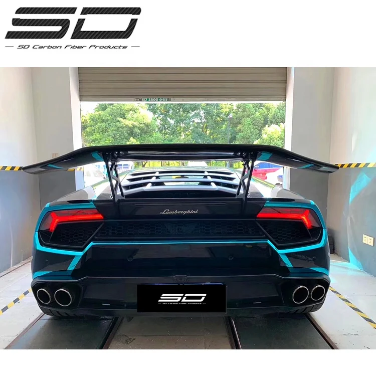 

Dry Carbon Fiber Rear Wing Carbon Fiber Rear Spoiler DMC Style For Lambor Huracan LP 580/610 Spoiler