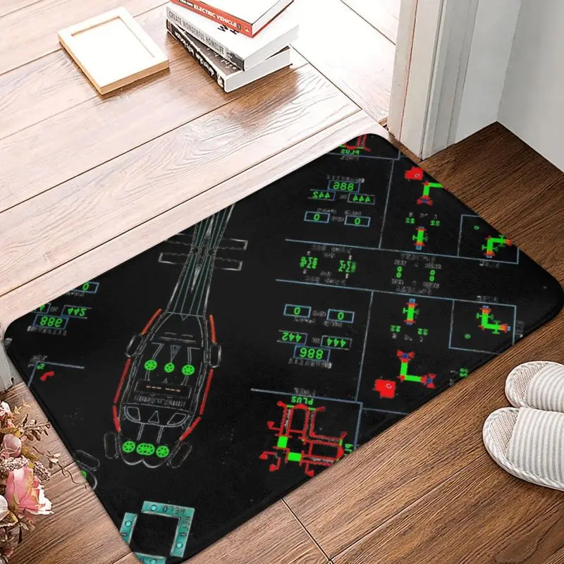 Panel 9 Pattern Aviation Helicopter Aw169 Front Door Mat Anti-Slip Indoor Waterproof Doormat Living Room Entrance Rug Carpet