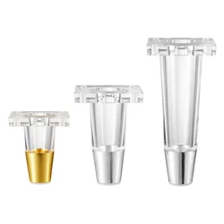 Gambe per mobili da 4 pezzi, piedini per armadietto con gambe in acrilico con bullone per gancio preinstallato da 5/16 