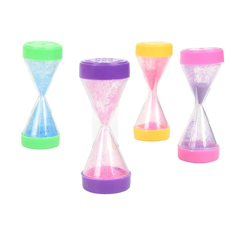 Education Toys Desktop Ornament Creative Timer Hourglass Colored Hour Sand Bottle Brithday Gift for Best Friend or Children