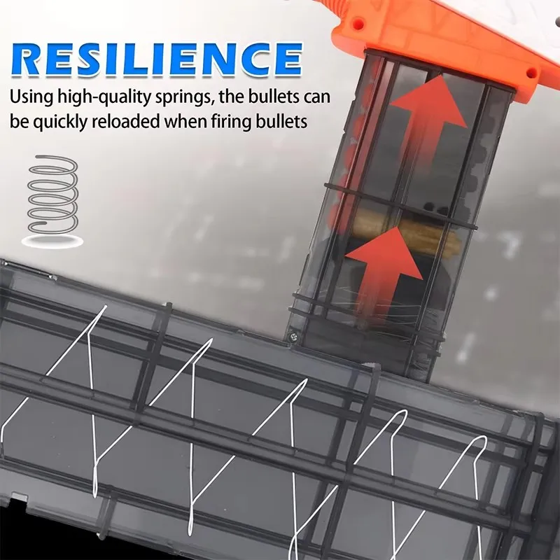 ZIVCONCING 1 pacote de clipes de recarga rápida de 12 dardos compatíveis com arma de brinquedo de revista Nerf Ultra Series