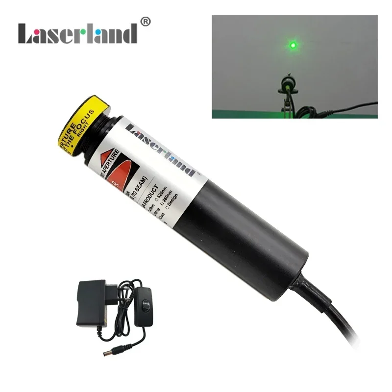 Imagem -04 - Localizador de Diodo de Módulo de Ponto Verde Focalizável 532nm para Túnel de Vórtice a Laser Halloween Casa Assombrada 18 mm