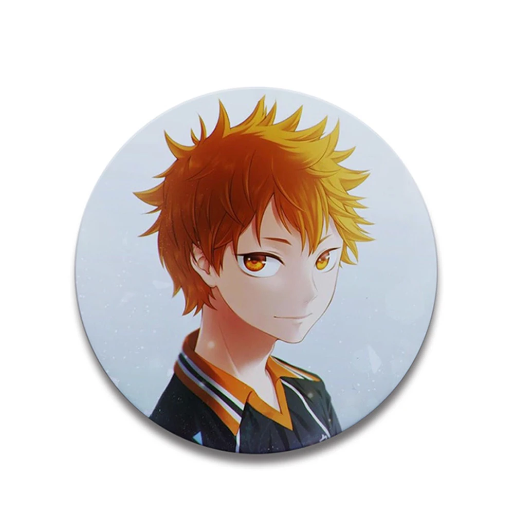 58mm Anime Haikyuu Hinata Shoyo Kozume Kenma Ushijima Wakatoshi COSTUME Cosplay Distintivo Pin SPTE Spilla in banda stagnata Prop Natale Gilf