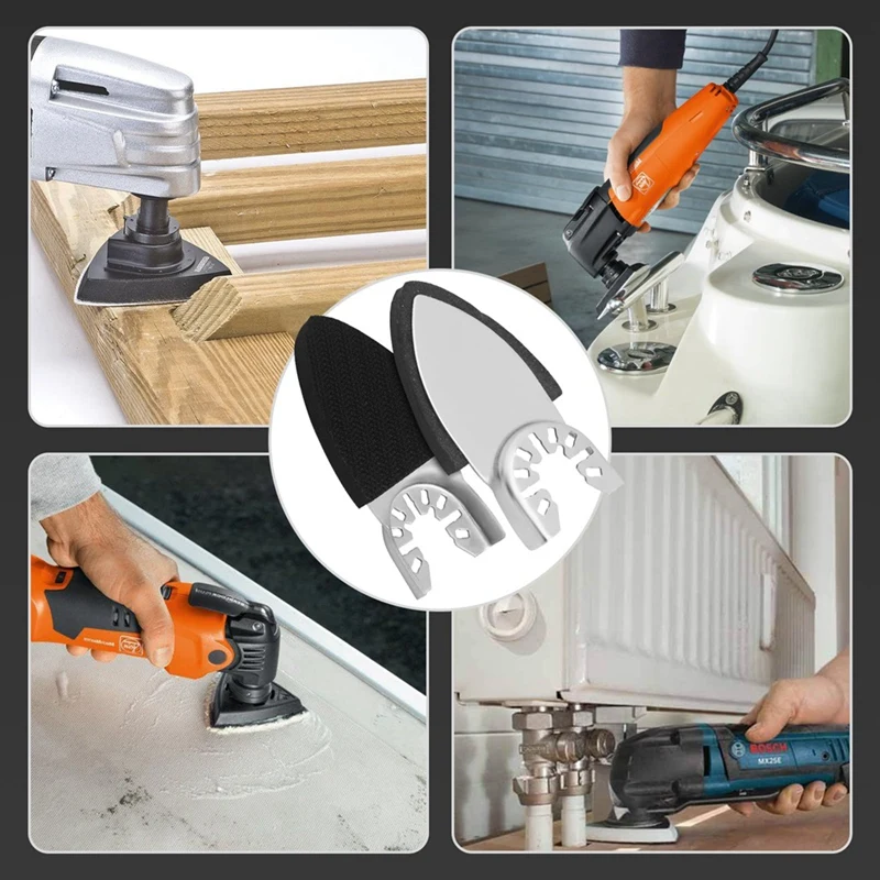 

130Pcs Oscillating Tool Sanding Pads Kit,5Pc Finger Sanding Pads & 125Pc Finger Sandpaper Multitool Sanding Attachments