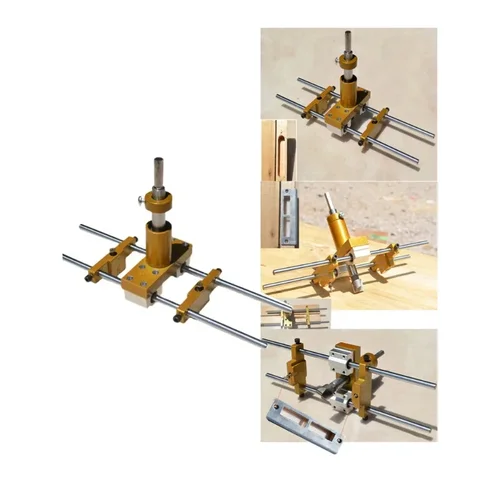 목공 도구 잠금 구멍 오프너 키트, 잠금 모티저 슬롯터 지그 키 구멍 드릴링 가이드 시스템, 나무 문용 