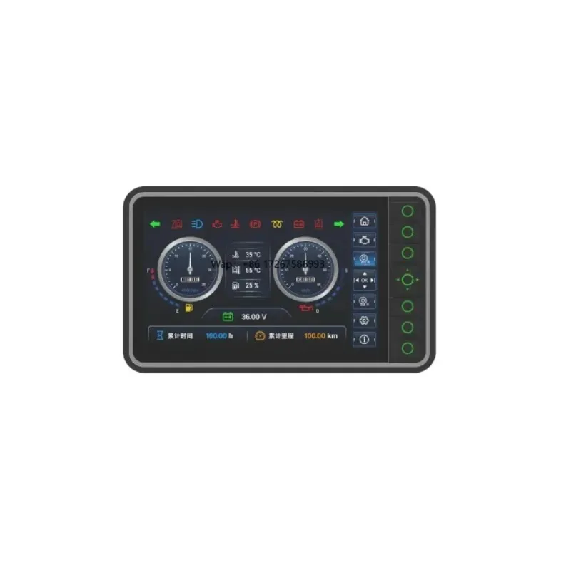 

7-Inch Display Screen 18 Inputs 8 Outputs 2-Channel CAN Bus Communication 7 IO Ports DI-DIS70-IO Instrument Electrical Equipment