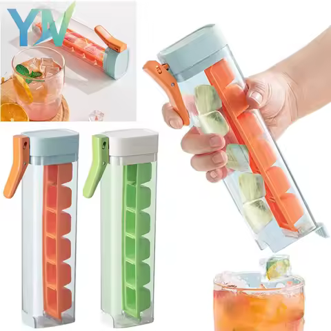 Press Ice Cube Tray Small Creative Home Ice Maker Mold Fast Freezing Silicone BPA Free Easy Release Kitchen Gadget