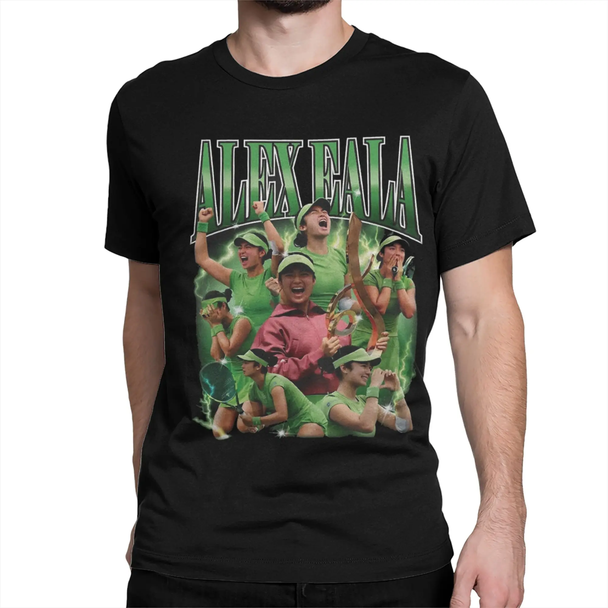 Men Women's Alex Eala T Shirt Tennis Player Pure Cotton Clothes Novelty Short Sleeve Round Collar Tees Classic T-Shirt