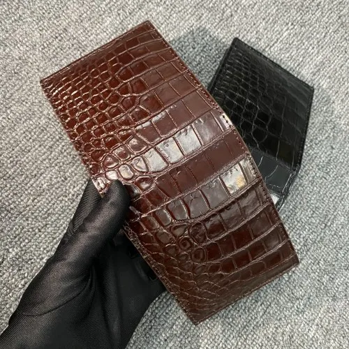

2025 New Designer Luxury Full Crocodile Leather Men Wallets Business Genuine Leather Man Money Bag High Grade Card Holder Bag 45
