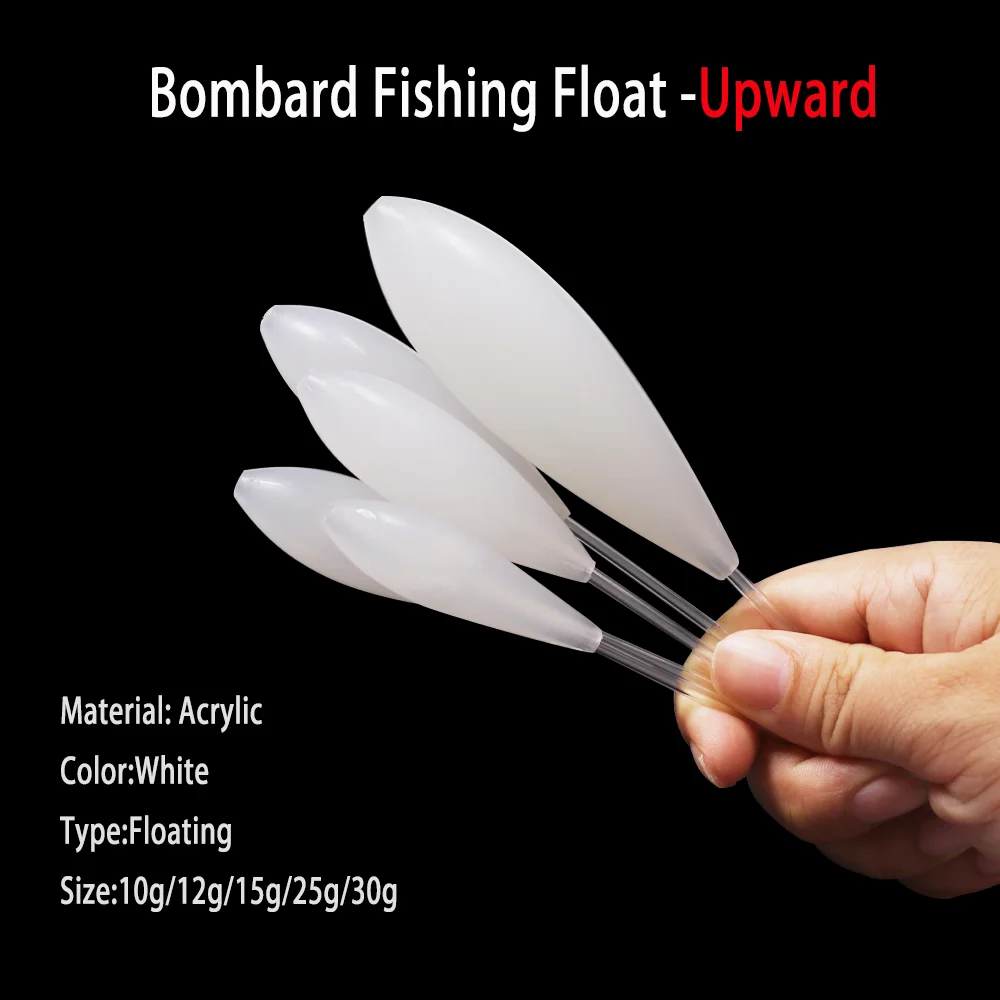 Wifreo Acrylic Bombard Fishing Float Micro Lure Fishing Fly Casting Float Fly Fishing Bobber For Fishing Lure Spinning Rod