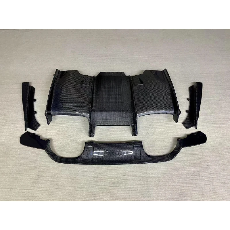 4 Pieces Carbon Fiber Rear Bumper Diffuser Lip For F80 F82 M3 M4 2014-2020
