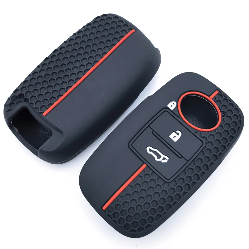 3 botões de silicone caso chave remota do carro remoto flip chave fob escudo para toyota raize para daihatsu rocky protetor capa acessórios