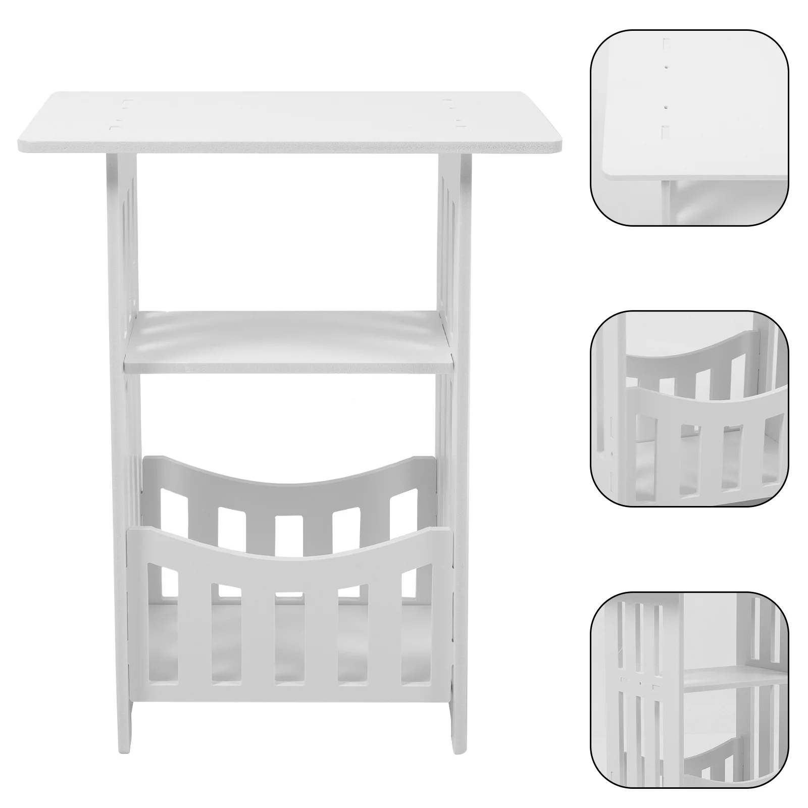 Bedside Table Sofa Coffee Small Space Furniture White Tables for Spaces Home Furnishings