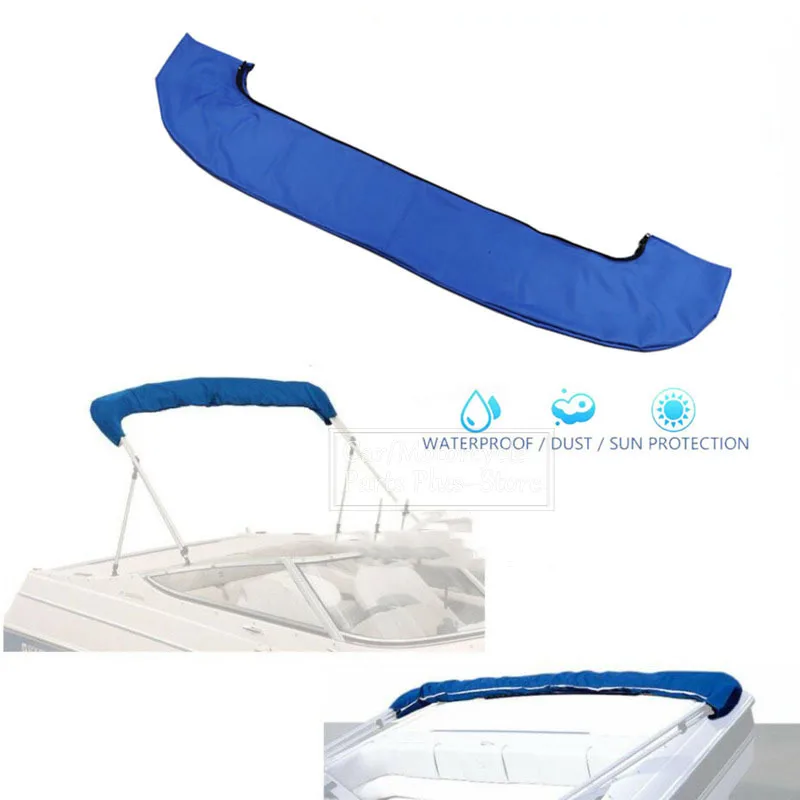 4-Bogen-Bimini-Stiefelüberzug oben, 600D, ohne Rahmen, Yacht-Bootsabdeckung mit Reißverschluss, Anti-UV, wasserdicht, staubdicht, Marine-Zubehör – Detail 1