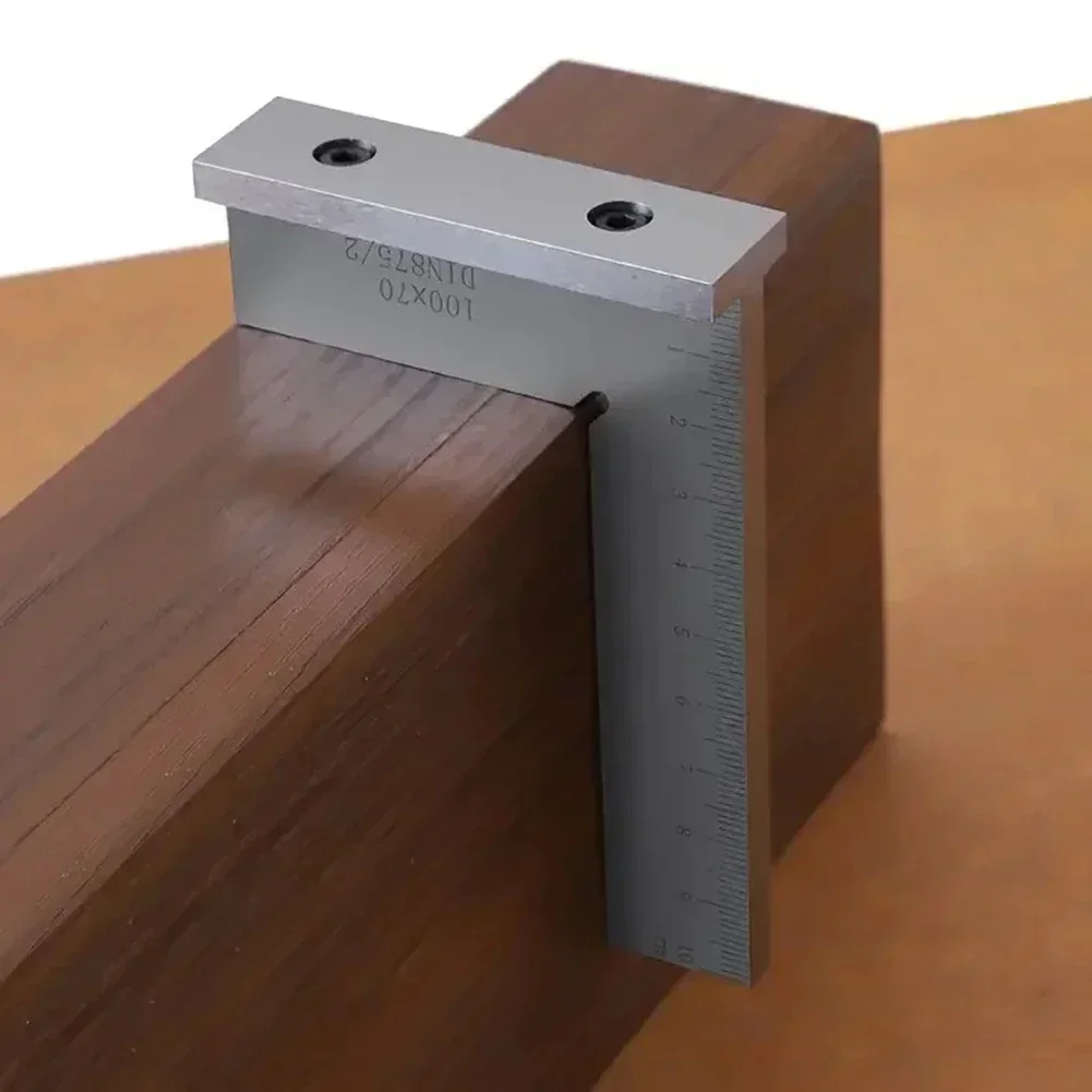 90도 직각 사각형 스탠드 각도자 금속 L자형 직각자 기계공 엔지니어용 직각 측정 도구