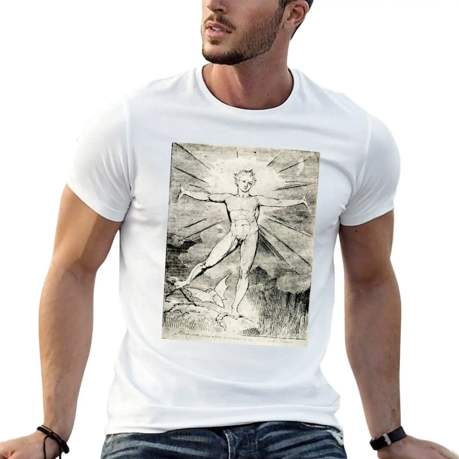HD Glad day or Morning, by William Blake HIGH DEFINITION T-Shirt Summer Holiday T-Shirt