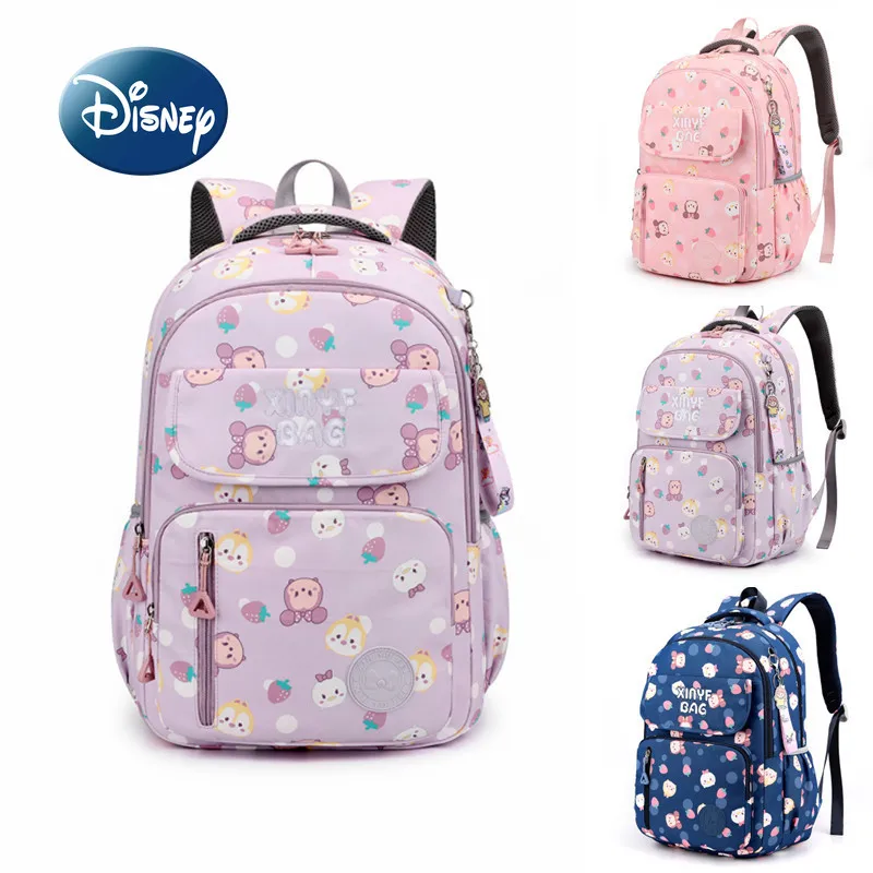 Disney's New Children's Backpack Cartoon Fashion Boys and Girls Backpack Ridge Protection Lightweight Children's School Bag