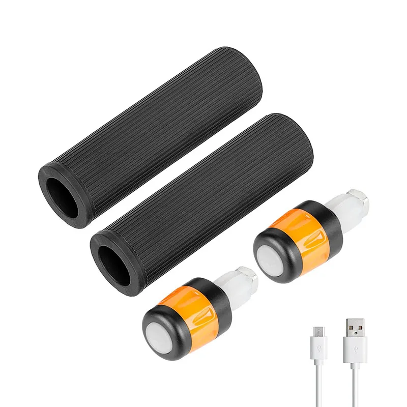Universal Smart Handle Grips with Warning Light for Electric Scooter Bicycle E-bike Turn Signal Lights Replacement Parts