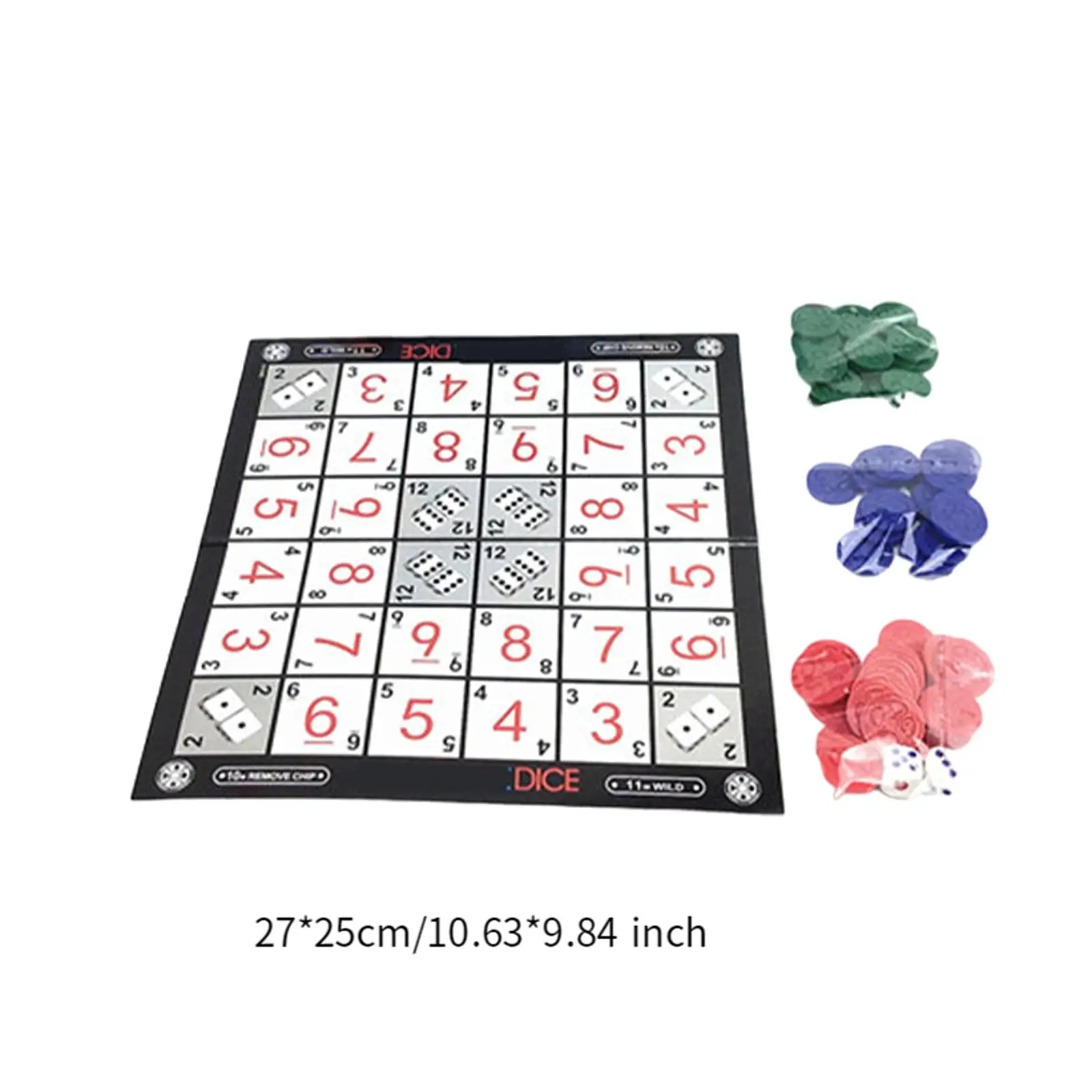 Sequence Game Includes Board, Chips and Dices Board Game Tabletop Game Challenging for Ages 7 Years up Home Friend Parties Gift