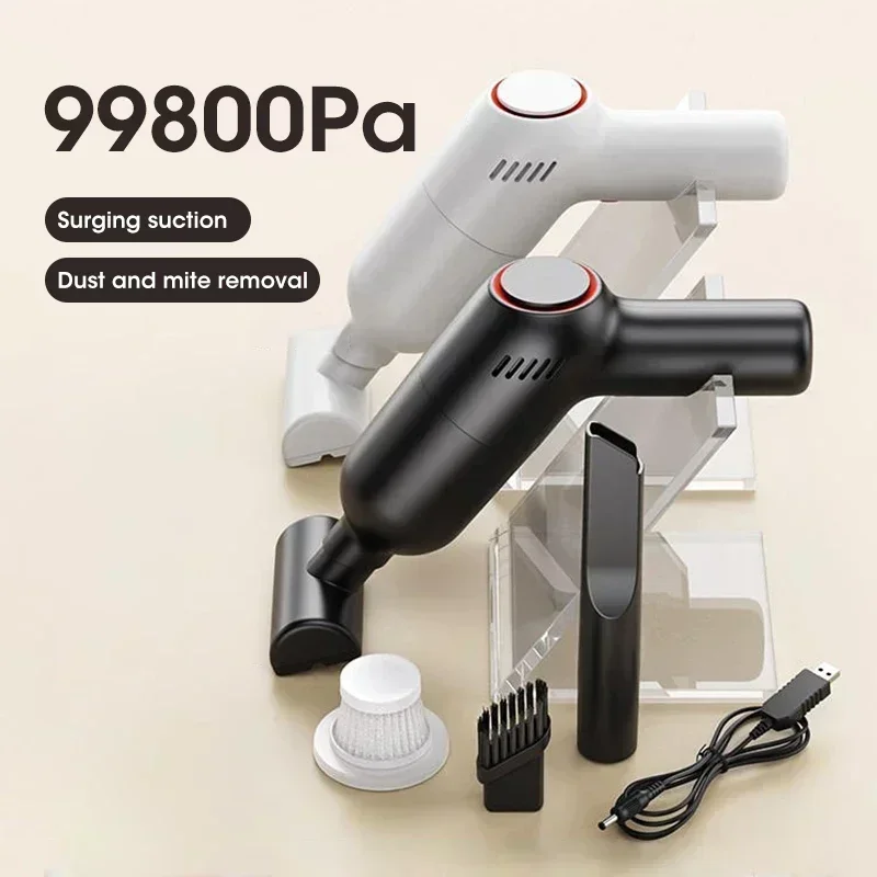 99800Pa Wireless Car Vacuum Cleaner Suction& Blow 2 in1 Portable Handheld Auto Cleaner Home & Car Dual Use Mini Vacuum Clean