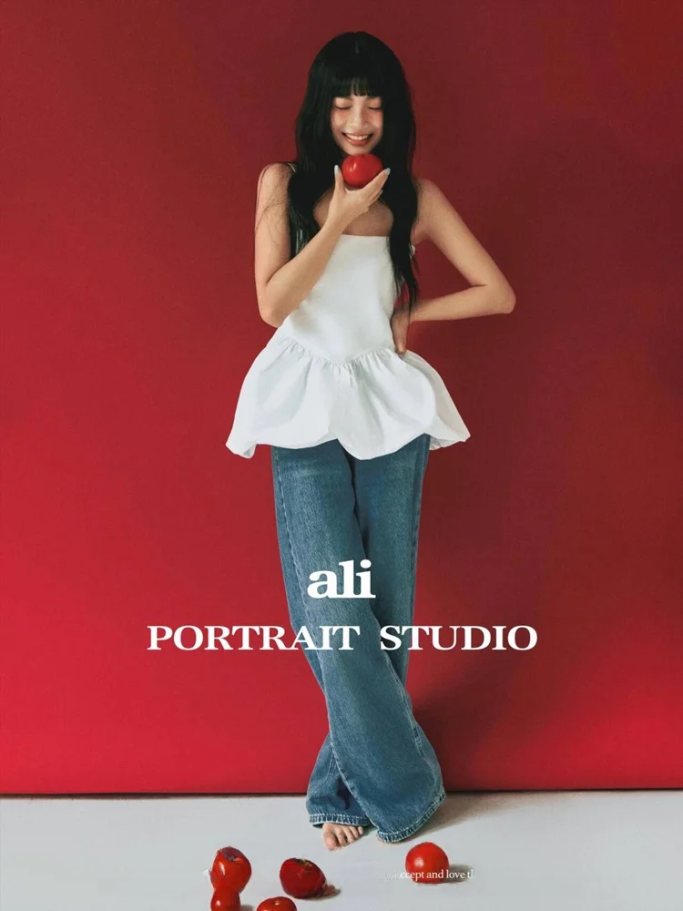 

Summer Retro Sweet Cool Girl's Photography Costume Korean Fashion Magazine Style 2026 New Version Studio Photography Clothes