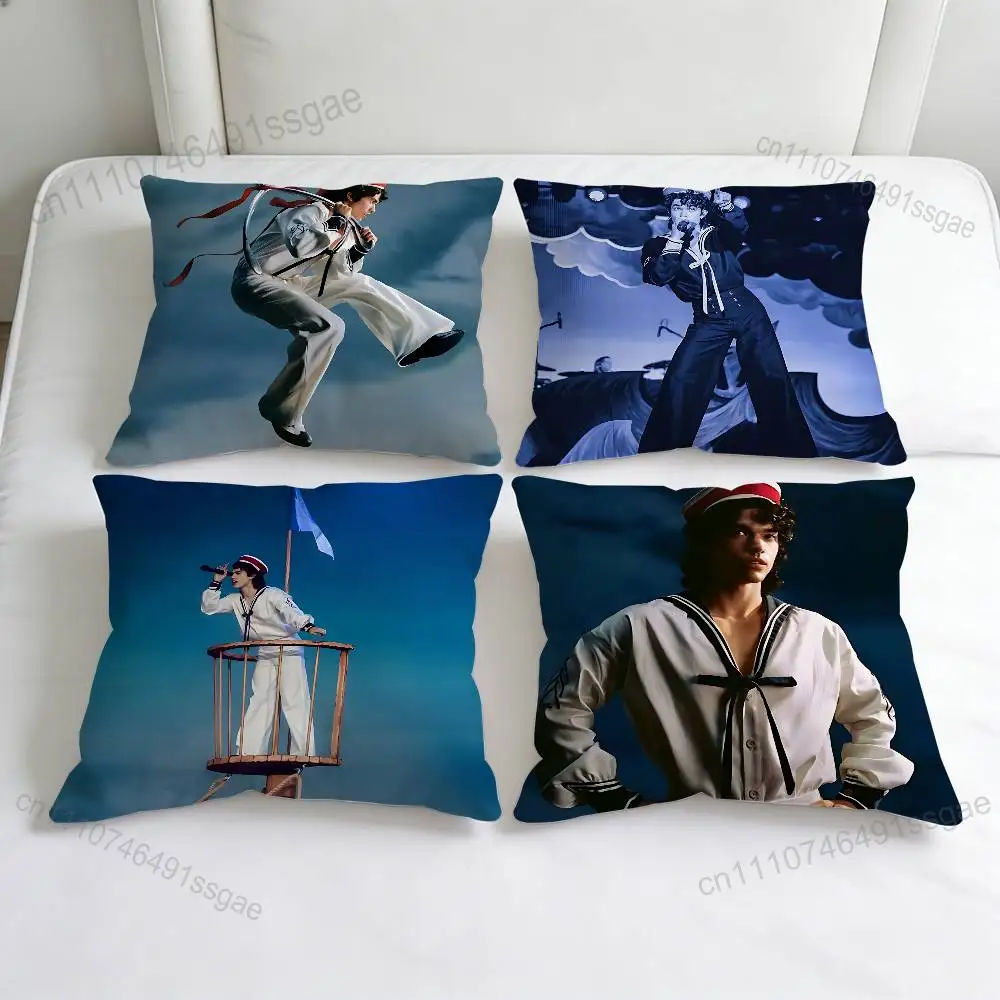

C-Conan G-Gray Wishbone Square Pillow Cover Decorative Throw Pillow Case for Sofa Couch Bed Home Car Living Room Decoration