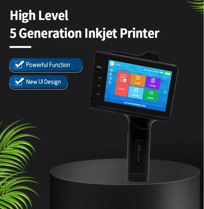 Willita Intelligent Handheld Inkjet Printer 25.4mm Print Height For Logo Expiry Date QR Barcode Batch Numbers Label Machine