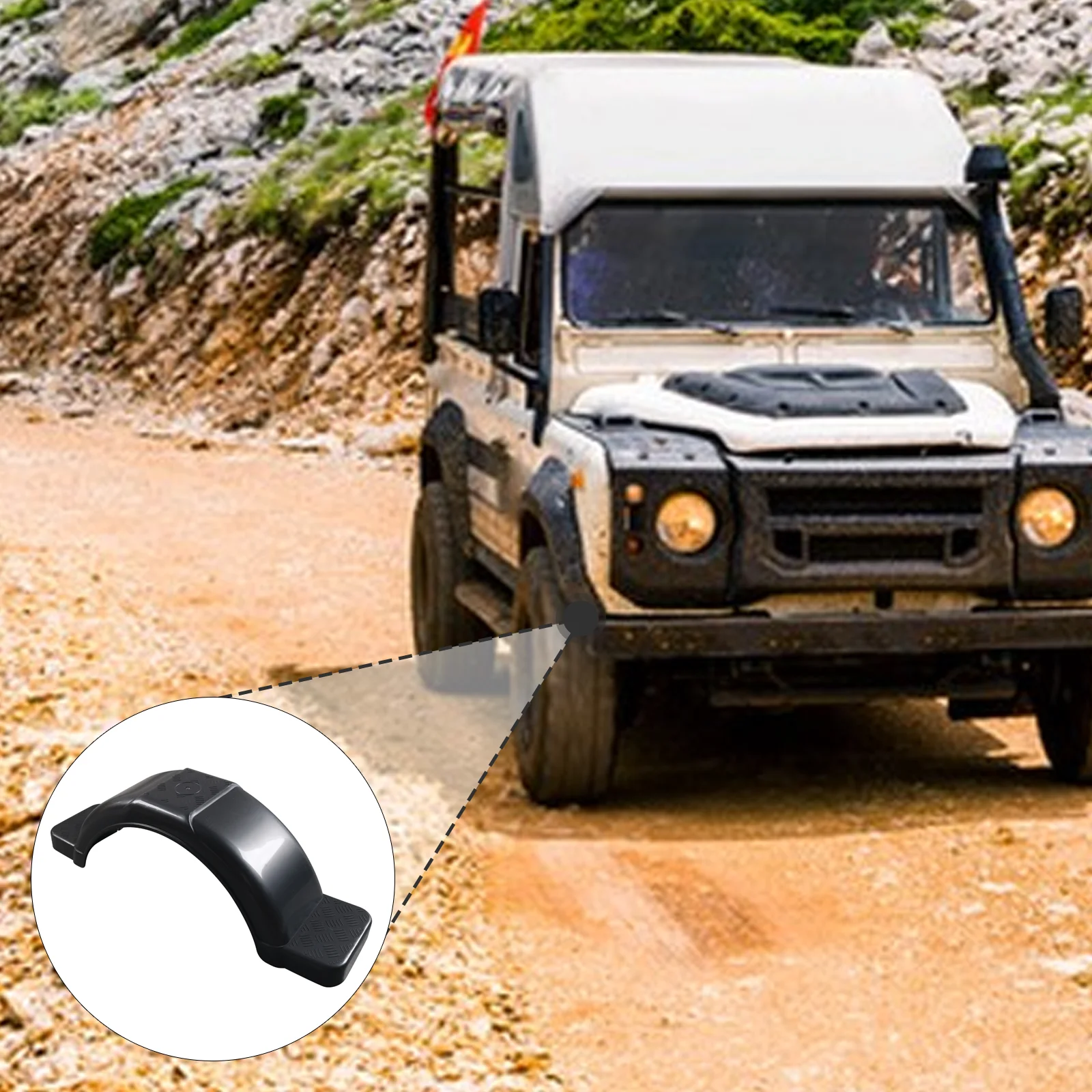 

Trailer Fender Lightweight Mudguard iameter Wheels Tires Single-Axle Trailers Plastic Fenders Black for 14in Diameter Wheels Tra