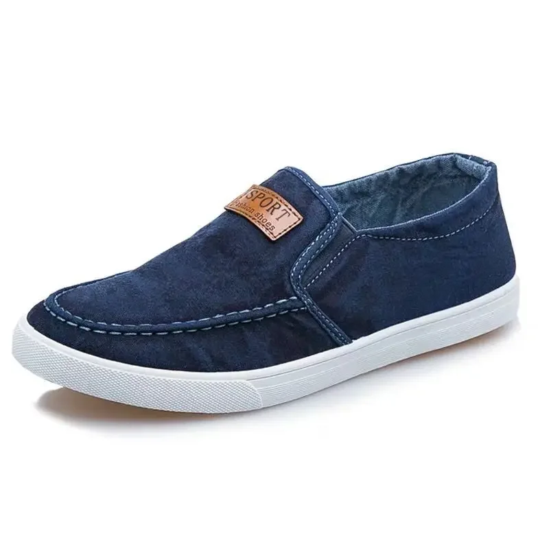 Canvas Schoenen Mannen Casual Slip Op Skate Schoenen Breathabele Student Jeugd Sport Mode Sneakers Va Antislip Wandelschoenen