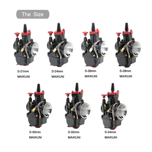 Imagen 2 del producto Carburador de motocicleta de modificación Universal PWK para Scooters ATV con Power Jet Dirt Bike Motocross plano de alto rendimiento