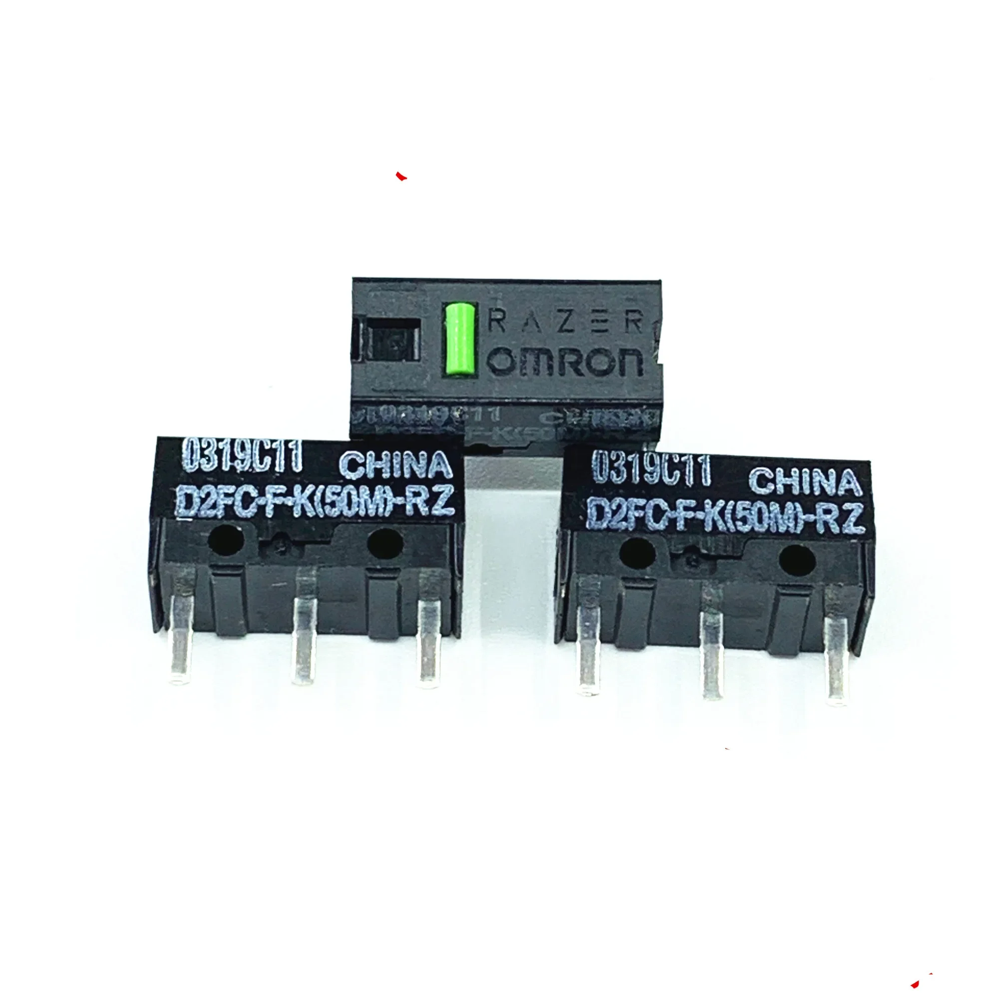 1 Pieces New original D2FC-F-K (50M) -RZ green point mouse micro switch