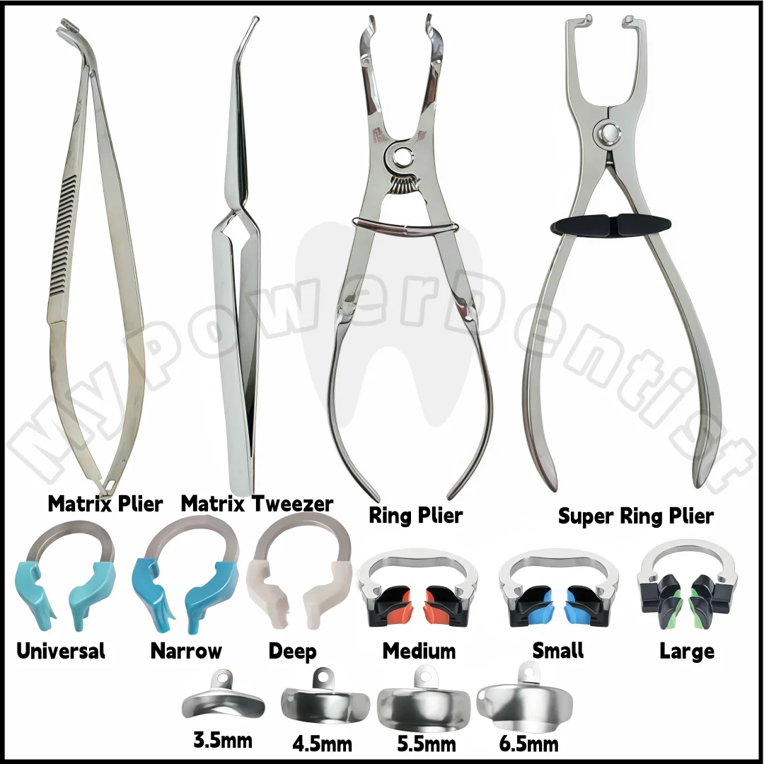 

ental Matrix Bands Palodent Metal Matrix Titanium Clamping Ring Clamp Forceps Forming Clip Pliers V3 System