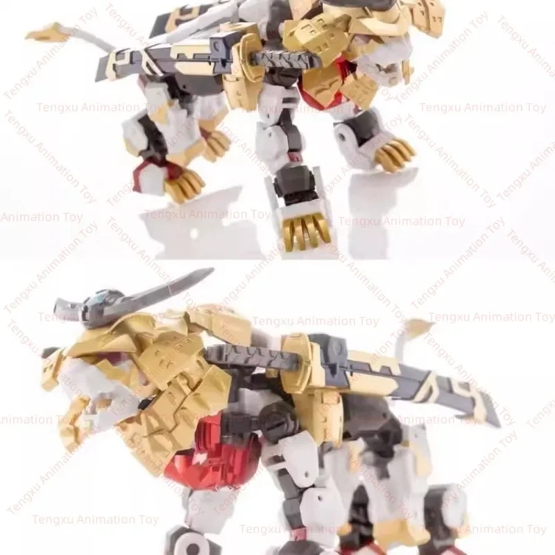 Originele CD01 Gewapende Witte Leeuw KO Iron Factory OP Kolom Beweegbare Leeuw Commander Getransformeerd speelgoed Robot Speelgoed