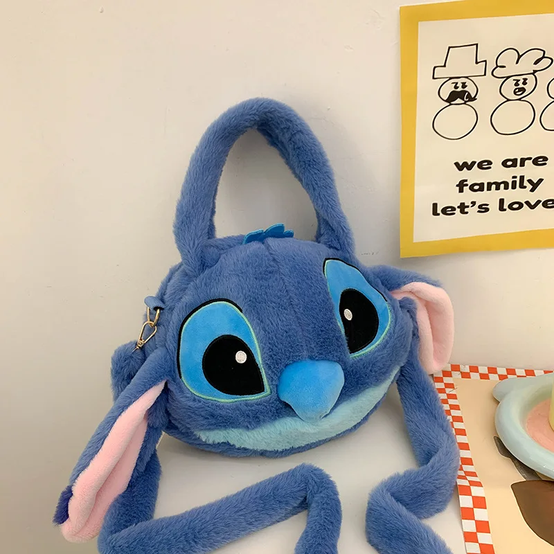 Cute Stitch Lilo Cartoon peluche zaino di grande capacità femminile Casual cinghie rimovibili borsa a tracolla ragazza borsa regalo ragazza