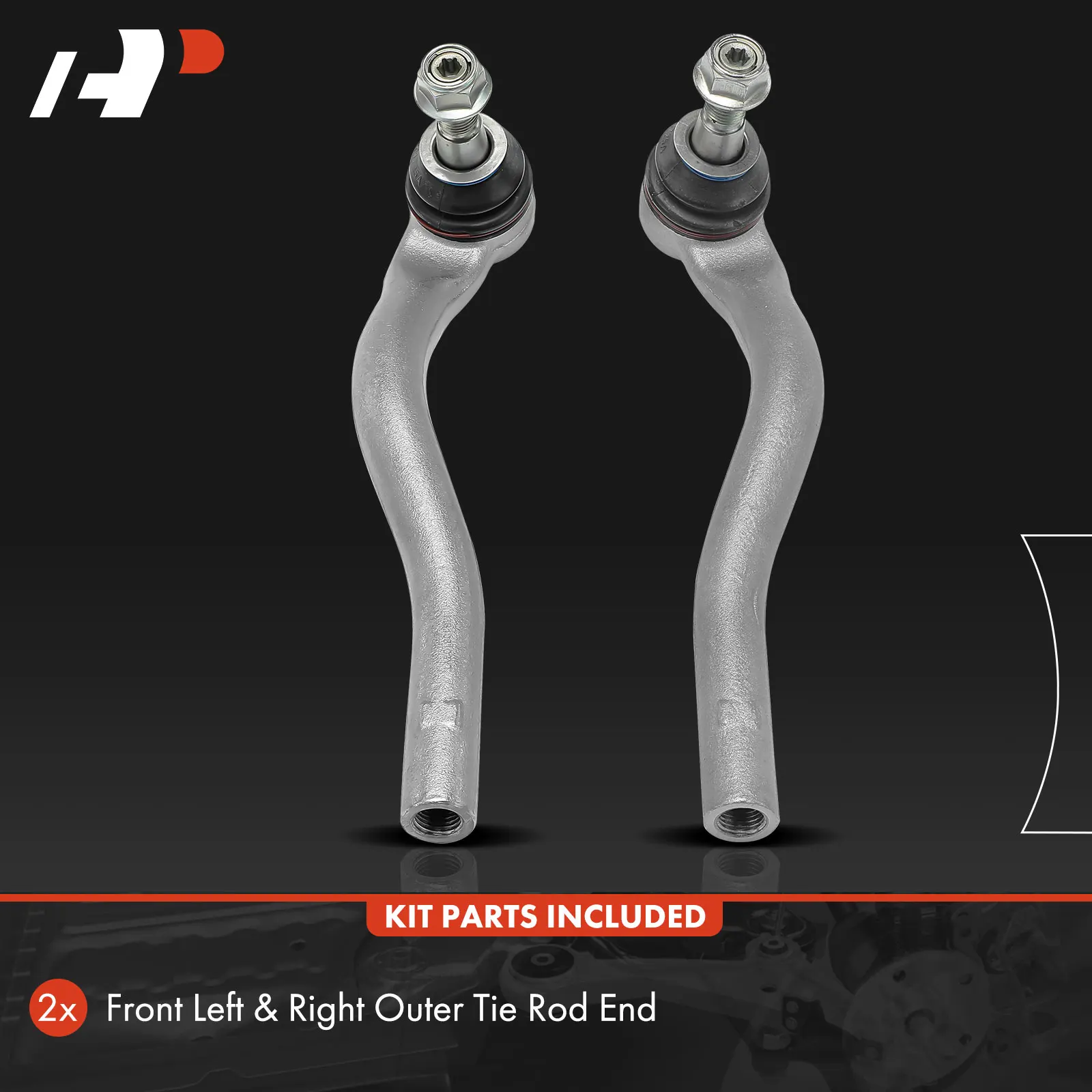 A-Premium 2x Front Left & Right Outer Tie Rod End for Mercedes-Benz R320 2007-2009 R350 2006-2013 R500 2006-2007 R63 AMG 2007