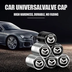 4Pcs/Set Metal Car Wheel Tire Air Valve Core Caps Auto Accessories For Mazda CX5 CX30 CX3 CX7 2 3 bk 6 gg gj 3 6 2 MS SPEED