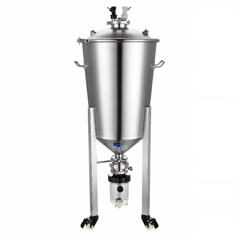 35L Pressurized Fermenter Stainless Steel Beer Brewing Tank with Pressure Control for Homebrew FermentationGoods in stock