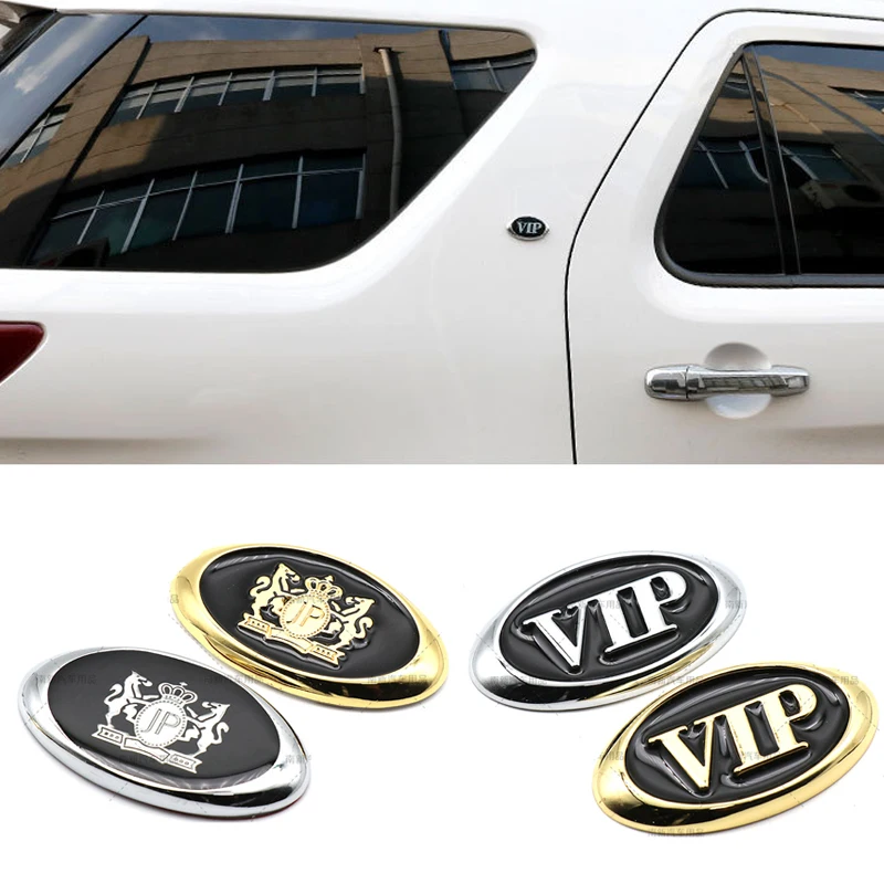 Car Body Side Emblem Rear Trunk Badge Sticker JP VIP Logo for Honda Toyota Jaguar Infiniti Chevrolet Suzuki Audi Nissan Volvo