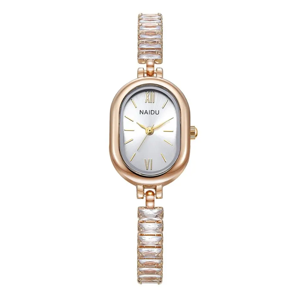 

Vintage Oval Dial Bracelet Watch Elegant Alloy Ladies Watch Gift Luxury Quartz Watch for Women