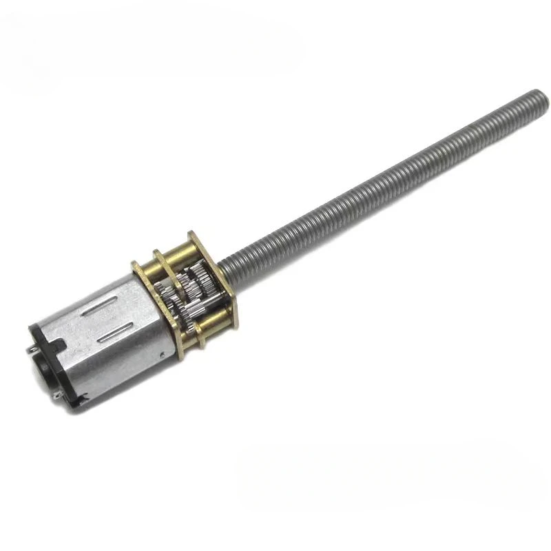 DC 3V 6v 12v gear motor N20 long shaft screw motor M4-55 threaded rod low speed metal Electric motor Smart car