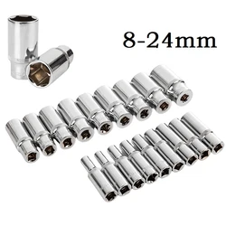 1pc 8-24mm Mm Deep Socket Adapter 3/8