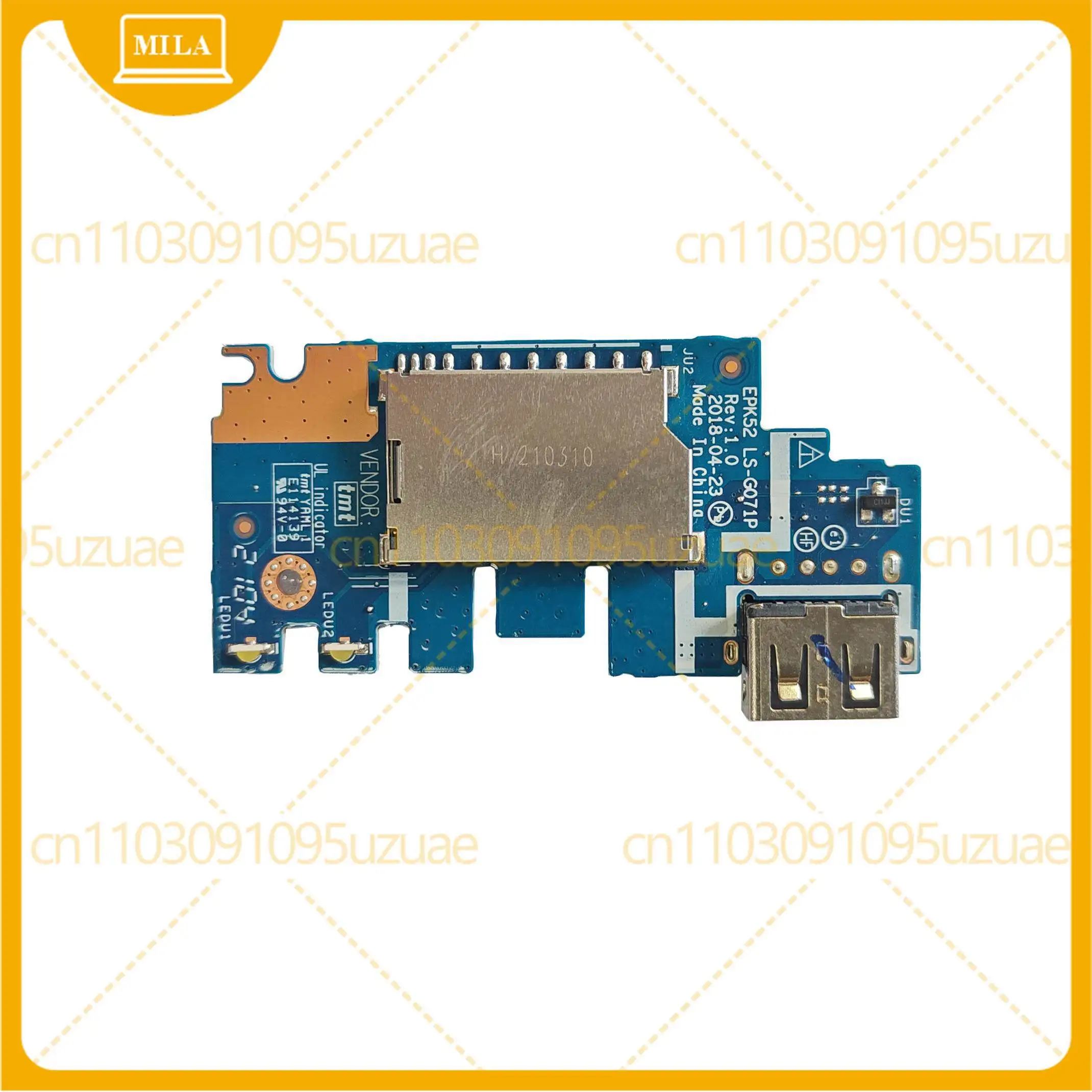 2pcs For HP 15-DA 15-DB 250 255 G7 TPN-C135 C136 USB port, card reader