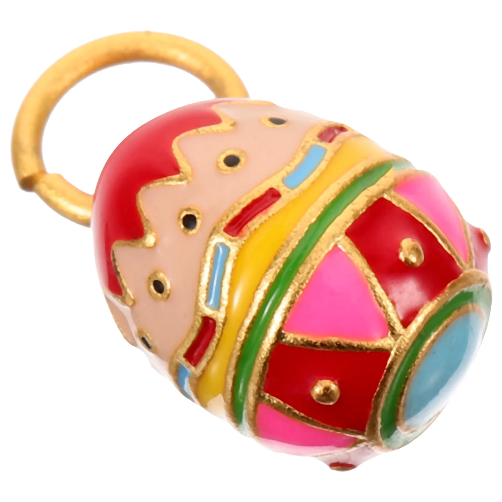 Osterei-Anhänger aus Kupfer, schöner DIY-Schmuckanhänger für Armband, Halskette, Ohrringe, Zubehör, Oster-Geschenkideen