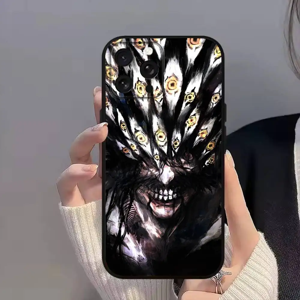 Y-YhwachS Quincy King Phone Case For iPhone 11,17,16,14,12,15,13,Max,SE4,Plus,E,Pro,Air,Mini Black soft Cover allover print