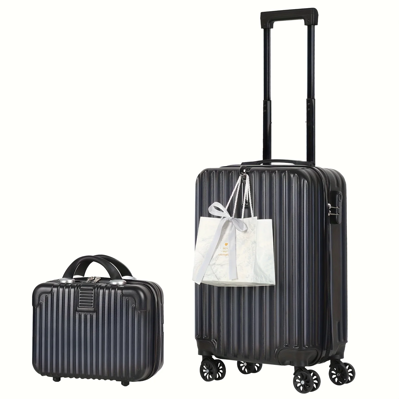 

2pcs Set Trolley Case Hook (20"+ 14"), with Suitcase, Lightweight PC Abs Hardshell, TSA Lock, Multi-color Options