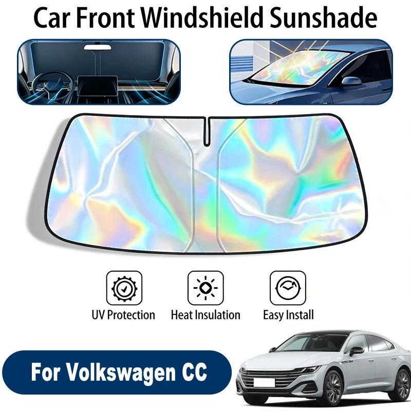

Windshield Sun Shade For Volkswagen CC Foldable UV Reflective Front Window Sun Protection Cover Accessories