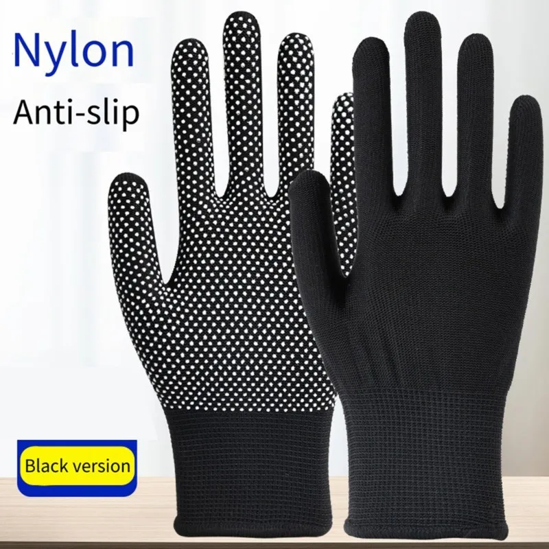 Comfortable And Durable Nylon Gloves With Coating-10 Pairs For Home And For Work Use Protective
