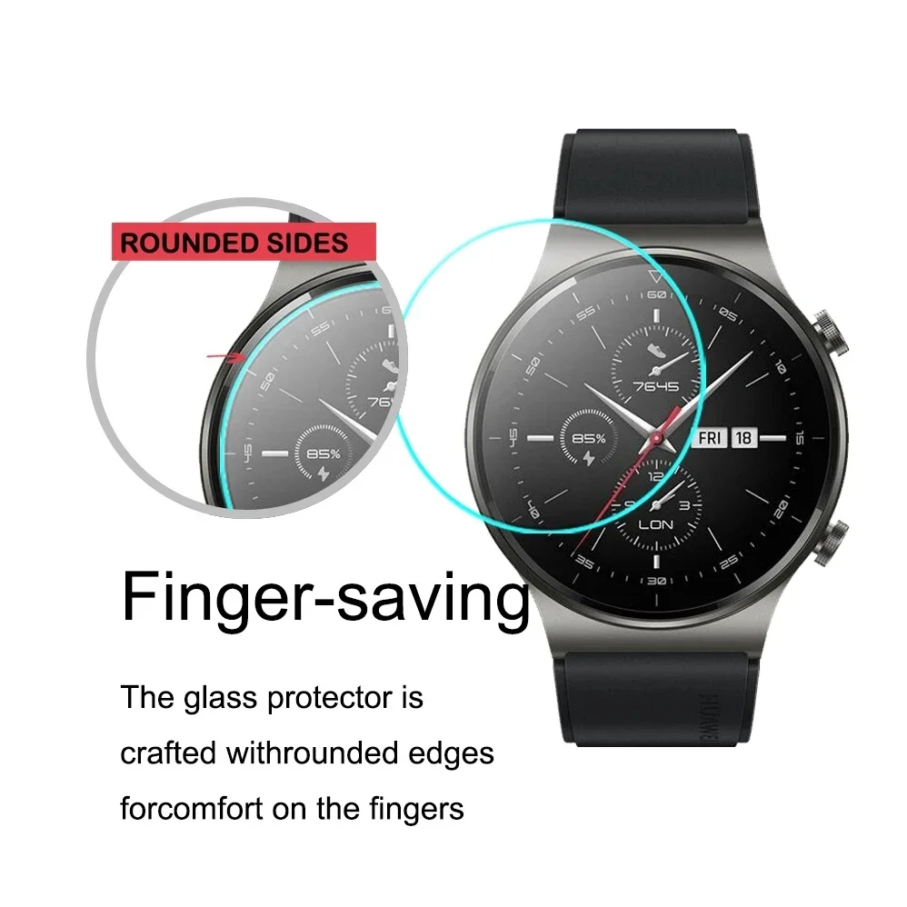 1/5Pcs Screen Protector For Huawei Watch GT Runner HD Tempered Glass Anti-scratch Film For GT2 Pro GT3 Pro 46mm GT CYBER GT3 SE